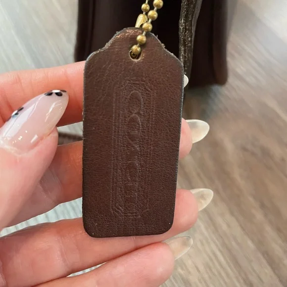 Vintage Coach City Bag Mahogany Flap Crossbody 9790 - Picture 6 of 12